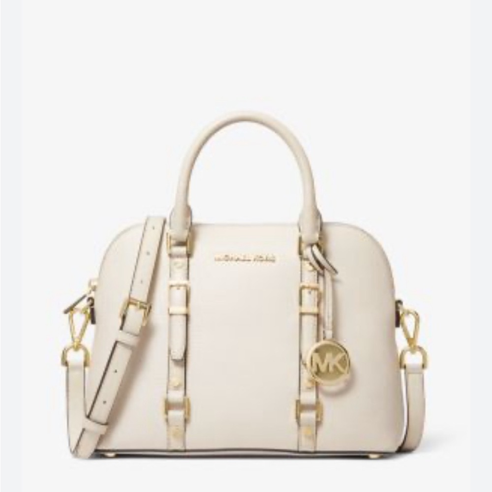 Michael Kors - Bedford Legacy Medium Pebbled Leather Dome Satchel Handbag